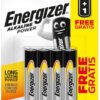 Energizer Alkaline Power AAA 3+1 zdarma